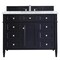 James Martin Vanities Brittany 48in Single Vanity, Victory Blue w/ 3 CM Carrara Marble Top 650-V48-VBL-3CAR - alternate 1